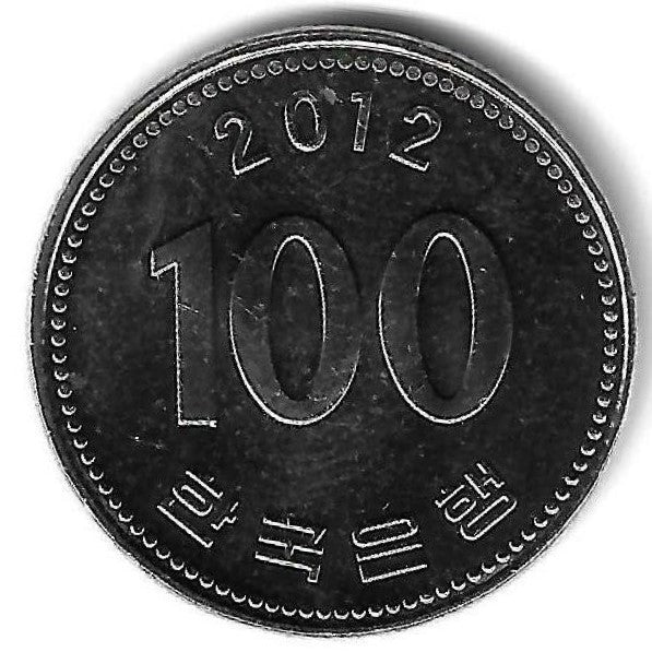 Coreia Sul - 100 Won 2012 (Km# 35)