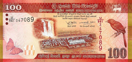 Sri Lanka - 100 Rupias 2022 (# 125k)