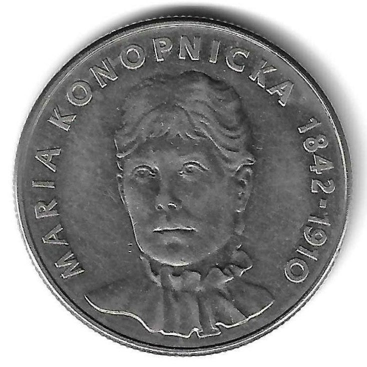 Polonia - 20 Zlotych 1978 (Km# 95) Maria Konopnicka