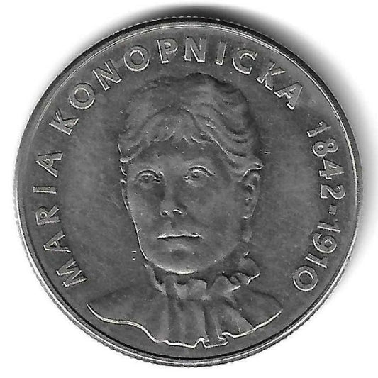 Polonia - 20 Zlotych 1978 (Km# 95) Maria Konopnicka