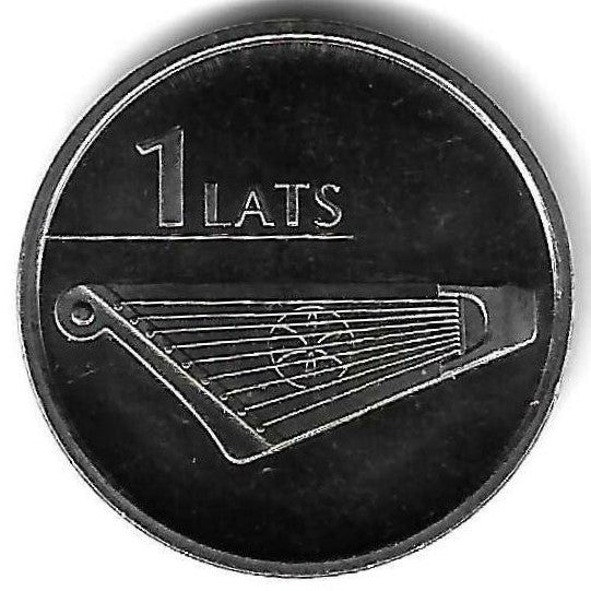 Letonia - 1 Lats 2013(Km# 142) Kokle