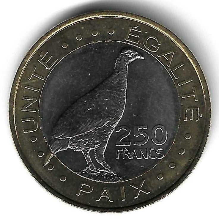 Djibouty - 250 Francos 2012 (Km# 42)