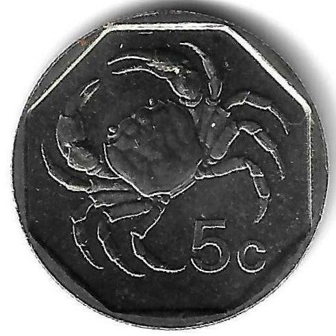 Malta - 5 Centimos 2001 (Km# 95)