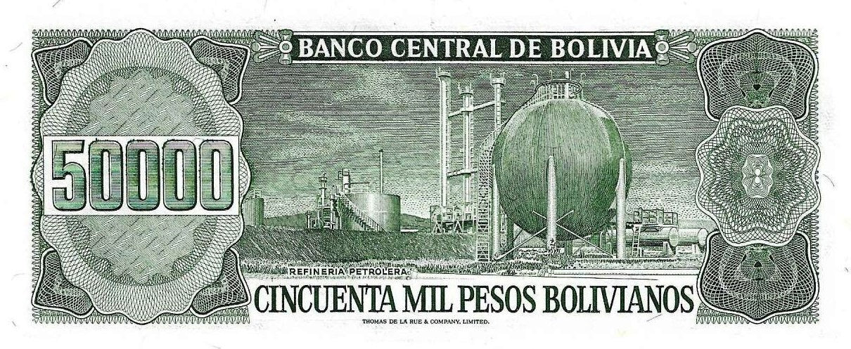 Bolivia - 50000 Pesos 1984 (# 170a)