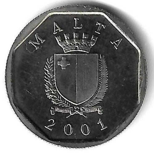 Malta - 5 Centimos 2001 (Km# 95)