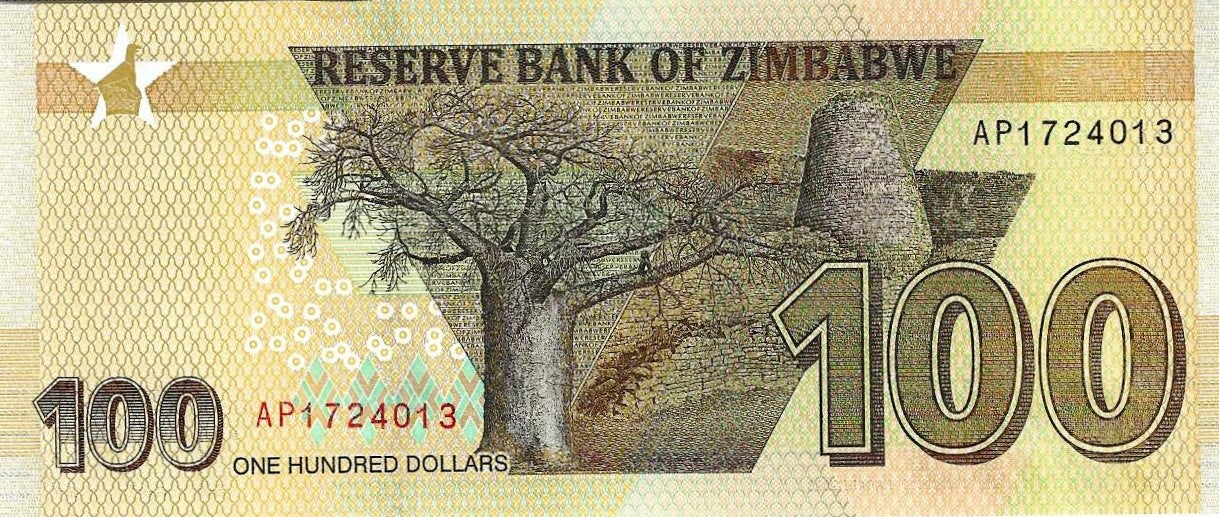 Zimbabwe - 100 Dolares 2023 (# 106b)