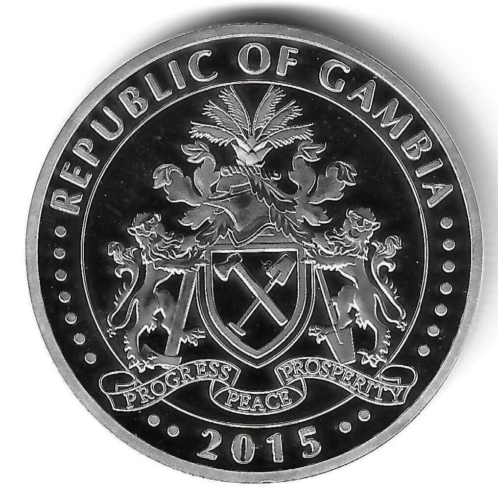 Gambia - 1000 Dalasis 2015 (Km# NL) Mamba verde