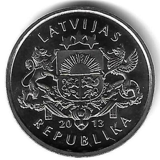 Letonia - 1 Lats 2013(Km# 142) Kokle
