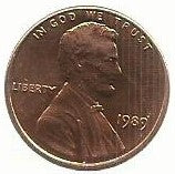 USA - 1 Cent 1989 (Km# 201)