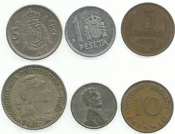 Moeda estrangeira - Várias