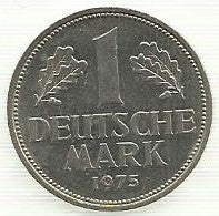 Alemanha - 1 Marco 1975 (G)(Km# 110)