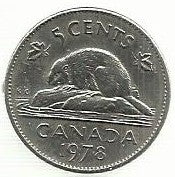 Canada - 5 Centimos 1978  (Km# 60)
