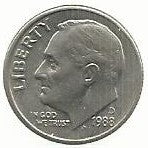 USA - 1 Dime 1988 (Km# 195a)