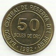 Peru - 5 Soles Oro 1979 (Km# 271)