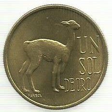 Peru - 1 Sol Oro 1974 (Km# 248)