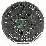 Cuba - 5 Centavos 1994 (Km# 575.1)