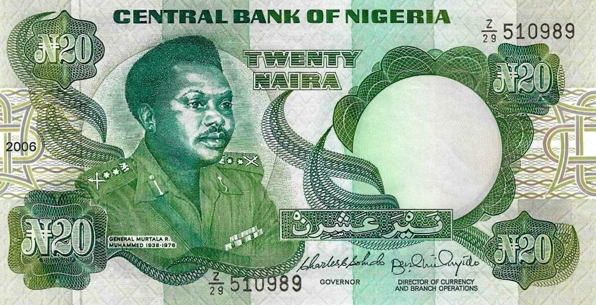 Nigeria - 20 Naira 2006 (# 26K)