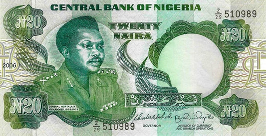 Nigeria - 20 Naira 2006 (# 26K)