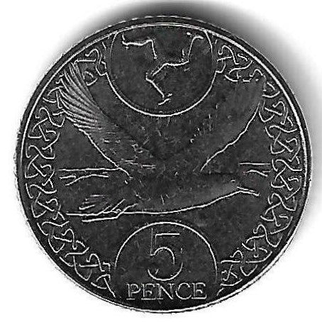 Ilha Man - 5 Pence 2017 (Km# 1580)