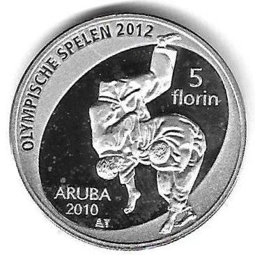 Aruba - 5 Florins 2012 (Km# 45) Olimpiadas Londres