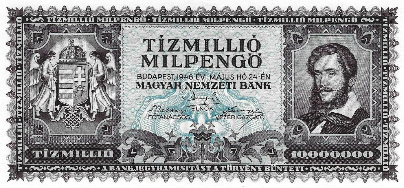 Hungria - 10 Milhoes Pengo 1946 (# 129)