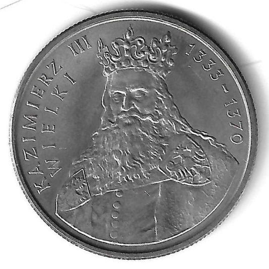 Polonia - 100 Zlotych 1987 (Km# 167)       Casimir III The Great