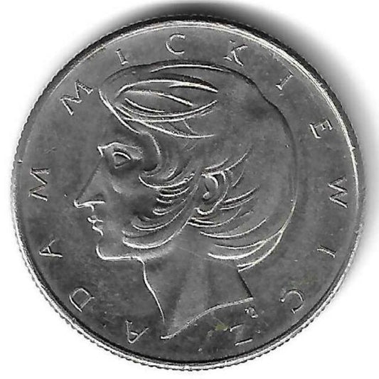 Polonia -  10 Zlotych 1975 (Km# 74) Adam Mickiewicz