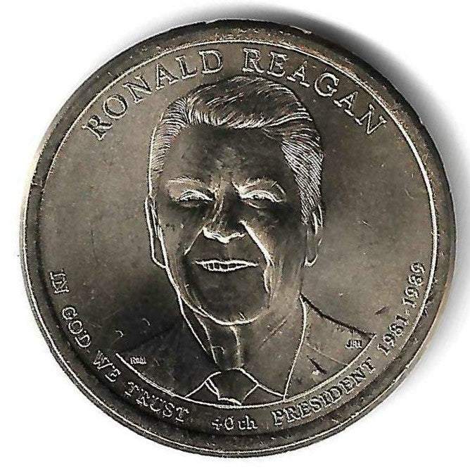 USA - 1 Dolar 2016 (Km# 621) Ronald Reagan