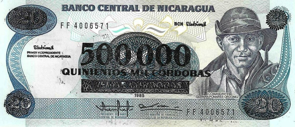 Nicarágua - 500000 Cordobas 1985 (90)(# 163)