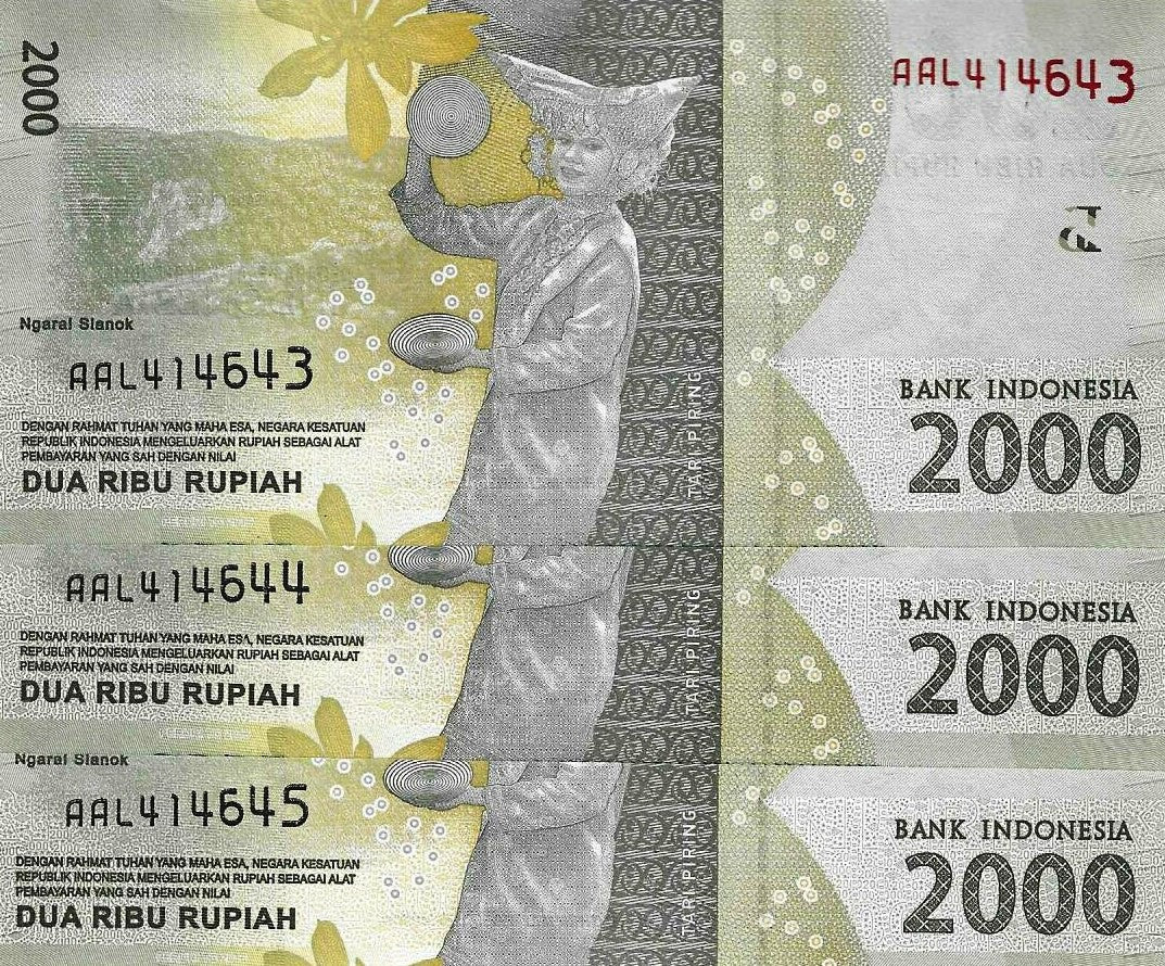 Indonesia - 2000 Rupias 2016 (# 155a)