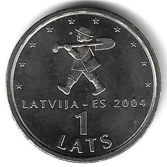Letonia - 1 Lats 2004 (Km# 61) Spriditis