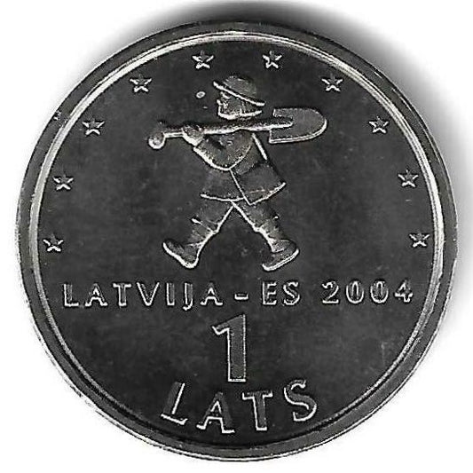 Letonia - 1 Lats 2004 (Km# 61) Spriditis