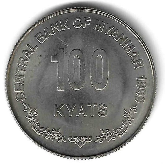 Burma - 100 Kyats 1999 (Km# 64)