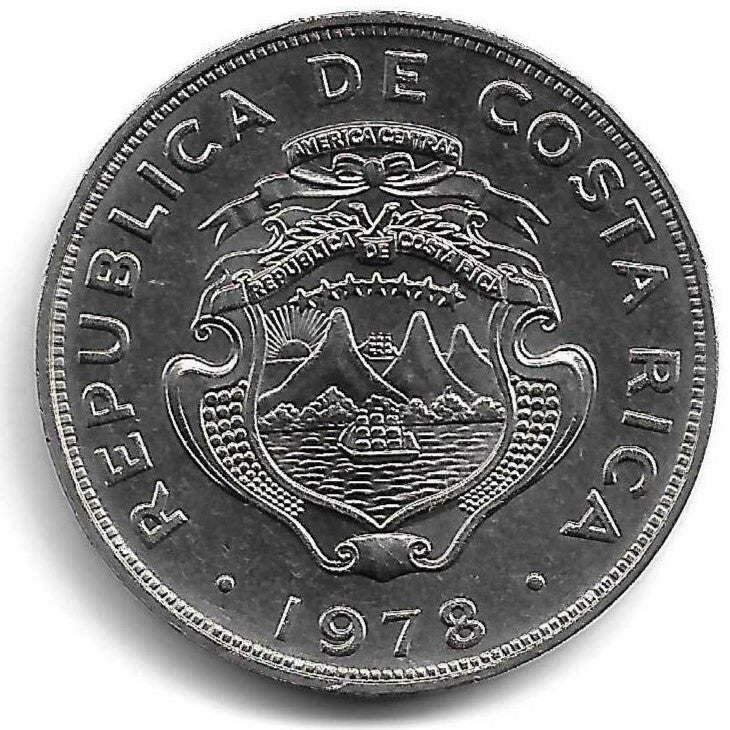 Costa Rica - 1 Colon 1978 (Km# 186.2)