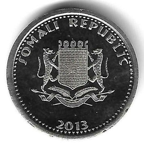 Somália - 10 Shillings 2013 (Km# 242) Rinoceronte