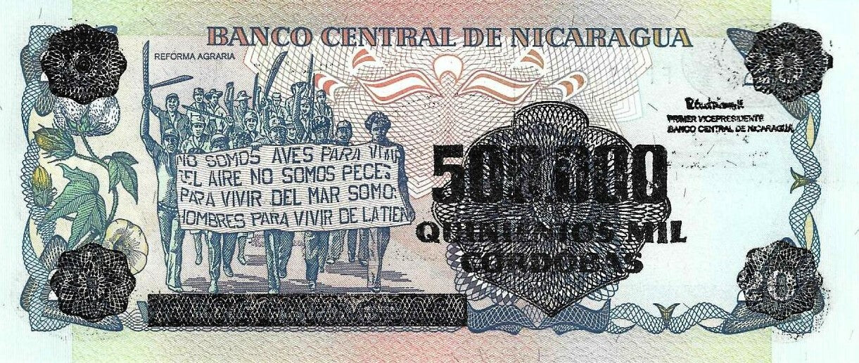Nicarágua - 500000 Cordobas 1985 (90)(# 163)