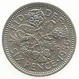 Inglaterra - 6 Pence 1936 (Km# 832)