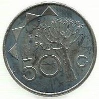 Namibia - 50 Centimos 2010 (Km# 3)