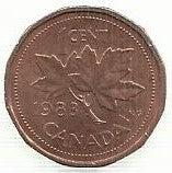 Canada - 1 Cêntimo 1983 (Km# 132)
