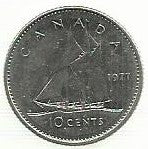Canada - 10 Centimos 1977 (Km# 77.1)