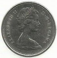 Canada - 25 Centimos 1977 (Km# 62b)