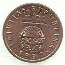 Letonia - 1 Santims 1997 (Km# 15)