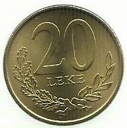 Albania - 20 Leke 2012 (Km# 78a)