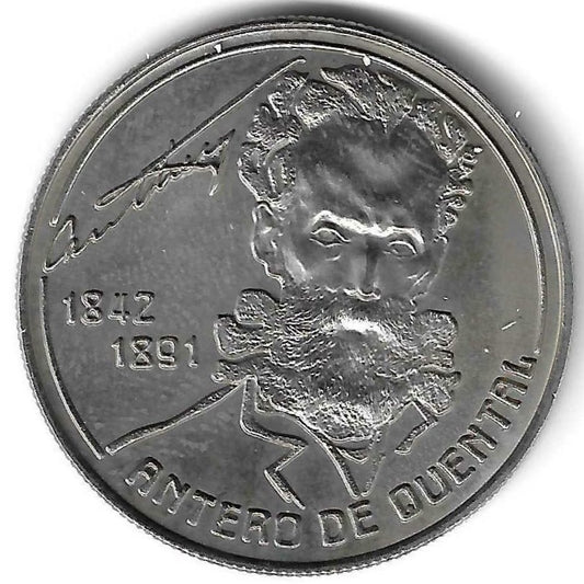Portugal - 100$00 1991 (Km# 46) Antero Quental