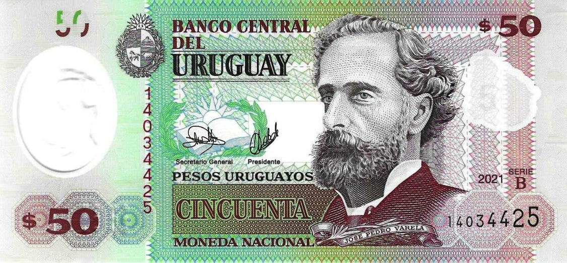 Uruguai - 50 Pesos 2021 (# 102a)