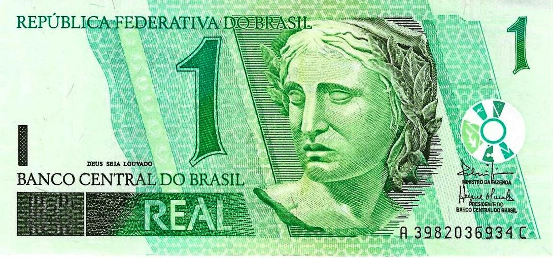 Brasil - 1 Real 1997 (# 243Ag)