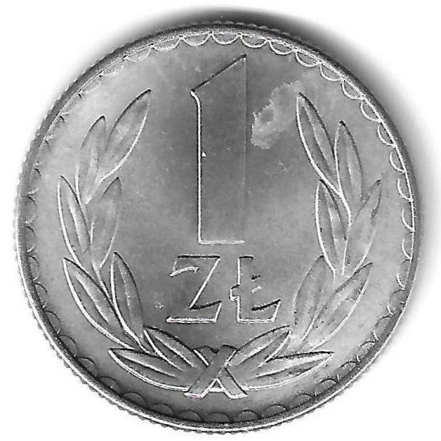 Polónia - 1 Zloty 1975 (Km# 49.1)