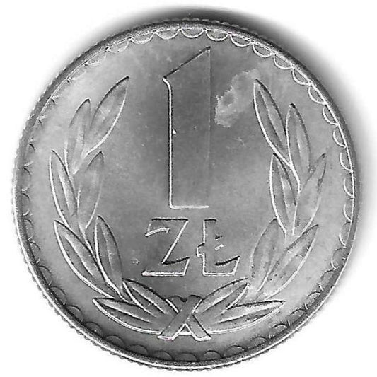 Polónia - 1 Zloty 1975 (Km# 49.1)