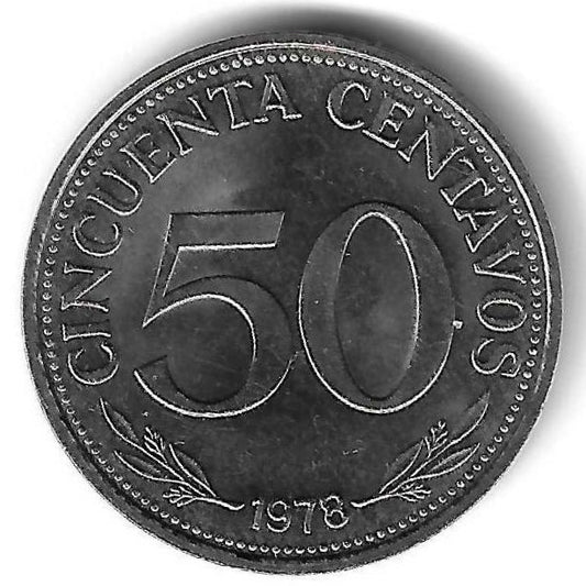 Bolivia - 50 Centavos 1978 (Km# 190)