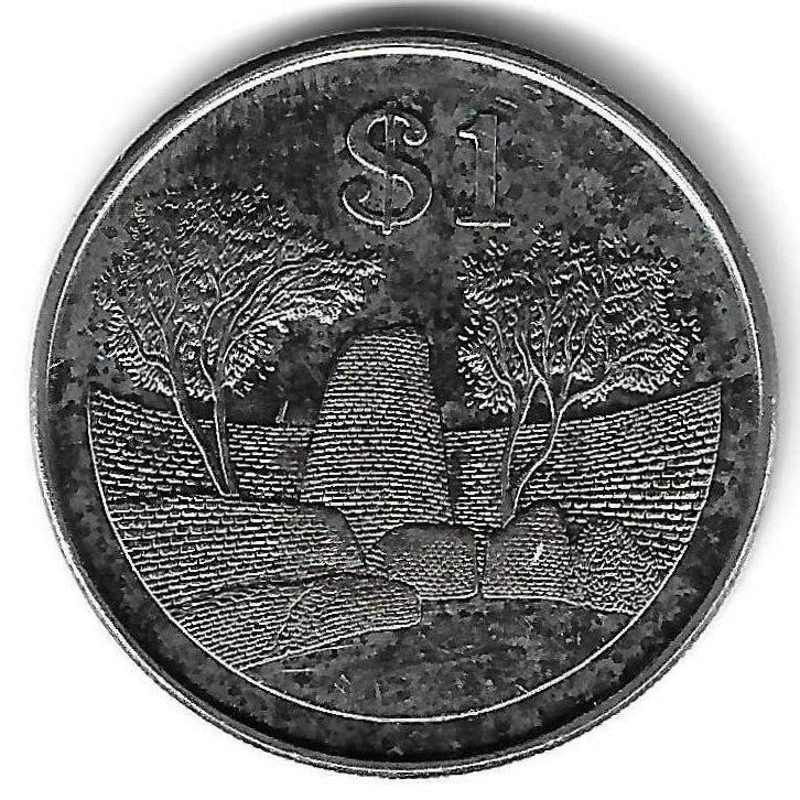 Zimbabwé - 1 Dolar 2002 (Km# 6a)